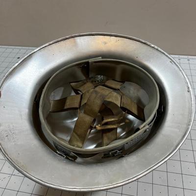 Vintage Aluminum Hard Hat 