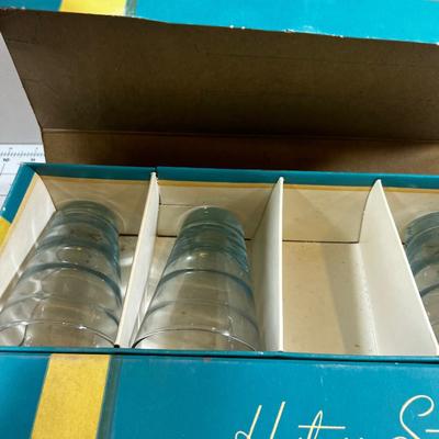 Vintage NEW Libby Glass Set of 8 Tumblers in Original Box 