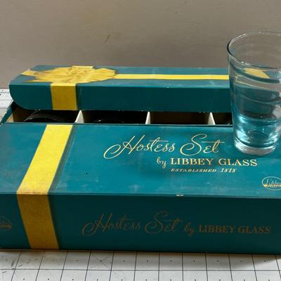 Vintage NEW Libby Glass Set of 8 Tumblers in Original Box 