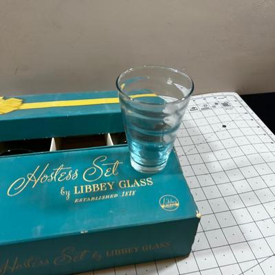 Vintage NEW Libby Glass Set of 8 Tumblers in Original Box 