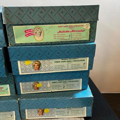 Madam  Alexander COLLECTION of First Lady Dolls (12) NEW in the Box 