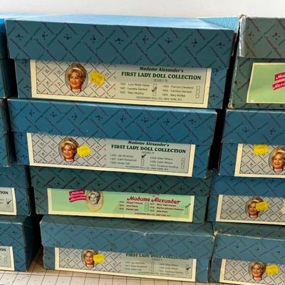 Madam  Alexander COLLECTION of First Lady Dolls (12) NEW in the Box 