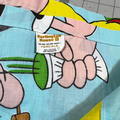 Children's Bed Linens: Smokey the Bear Set, Popeye Flat and Fonzie Wash Cloth