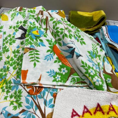 Children's Bed Linens: Smokey the Bear Set, Popeye Flat and Fonzie Wash Cloth