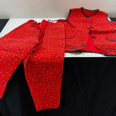 Quilted Suit Hand Made INTERESTING!? Possibly 