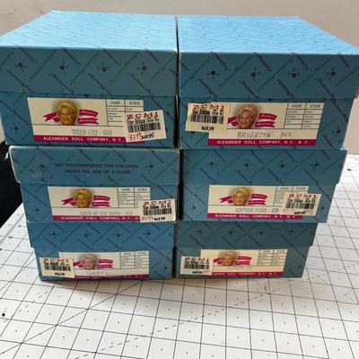 Madam Alexander Dolls (6) Character Dolls - NEW in the box. Cap. Hook, Tiger Lilly, Aladdin etc.