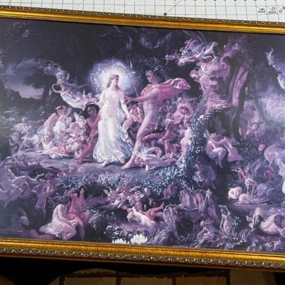 Framed Print Quarrel of Oberon and Titania 