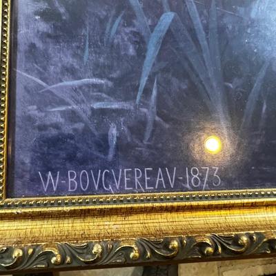 Framed Print of William Adophe  Bouguereau Nymphs Styr