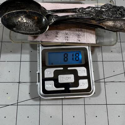 Sterling Silver Collector Spoons (5) 