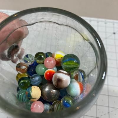 Marbles in a Beer Mug