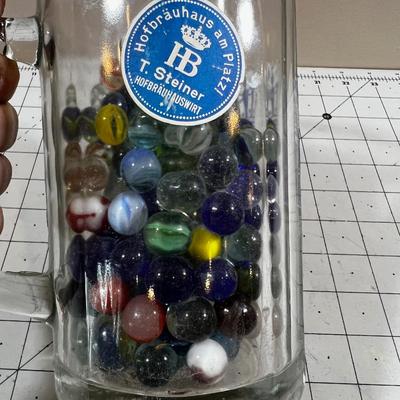 Marbles in a Beer Mug