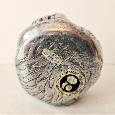 Lot #200 Retired ARTHUR COURT Pewter-finish Cat Paperweight