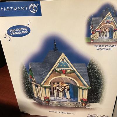 Department 56, Roosevelt Park Band Shell. New