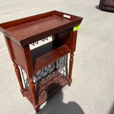 Wine Bar Cart with serving tray