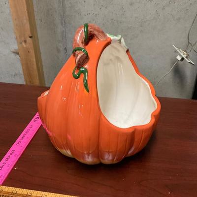 Pumpkin Ceramic Bowl .