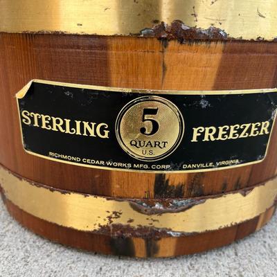 vintage Sterling Ice Cream maker 5 quart
