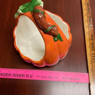 Pumpkin Ceramic Bowl.