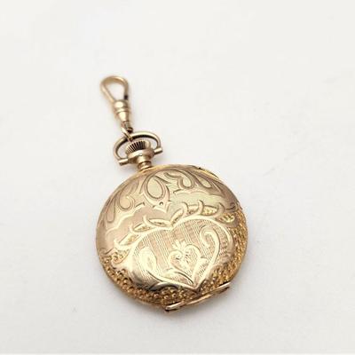 Lot #201J  Beautiful 14kt Yellow Gold Ladies Pocket Watch
