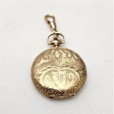 Lot #201J  Beautiful 14kt Yellow Gold Ladies Pocket Watch