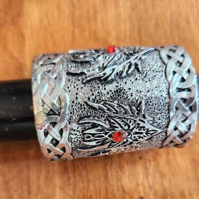 Lot #203  Fantasy-Themed Cane with Dragon Claw Handle