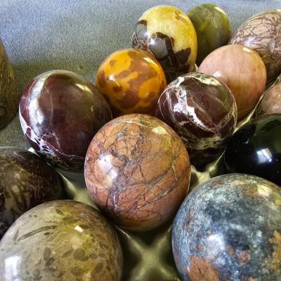 Large Size Semi-Precious Eggs Collection (1BR3-JS)