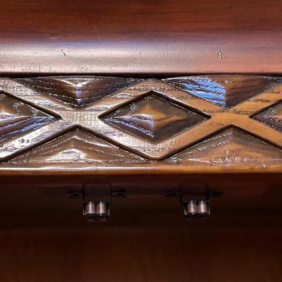 Decorative Wood & Metal Armoire ~ ** Please Read Details**