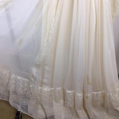 058 Vintage Wedding Dress Boho Peasant