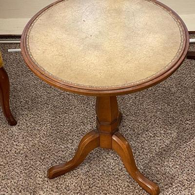 Antique Wood Bottom Side Table