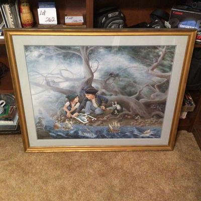 880 â€œColonial Boy Sailing Shipsâ€ Framed Print