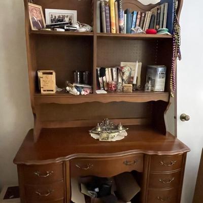 Vintage Bassett Desk with Shelving