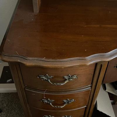 Vintage Bassett Desk with Shelving