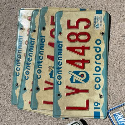 Bucket of License Plates 70s - 90s