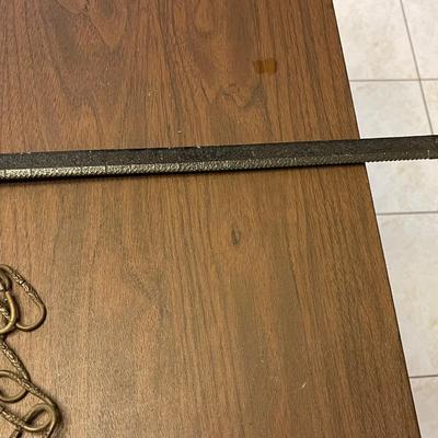 Antique Cast Iron Balance Beam Cotton Scale with Two Weights