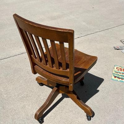 MCM Wood Office Chair