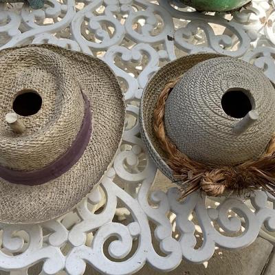 Hat Bird Houses.