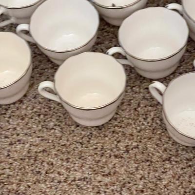 Spode "Nordic" Platinum Bone China Dinnerware Set - Service for 15 and Serving Dishes