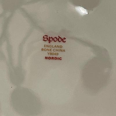 Spode "Nordic" Platinum Bone China Dinnerware Set - Service for 15 and Serving Dishes