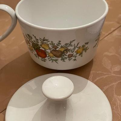 Corning "Spice of Life" Sugar and Creamer Set