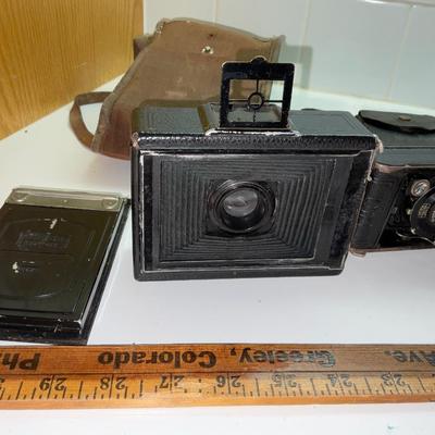 Two Antique Zeiss Ikon Cameras.