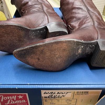 Tony Lama "Walnut Buck" Men's Boots Size 9EE