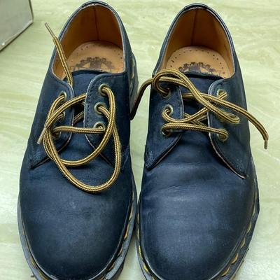 Vintage Ladies Doc Martens Blue Suede Shoes Size 4