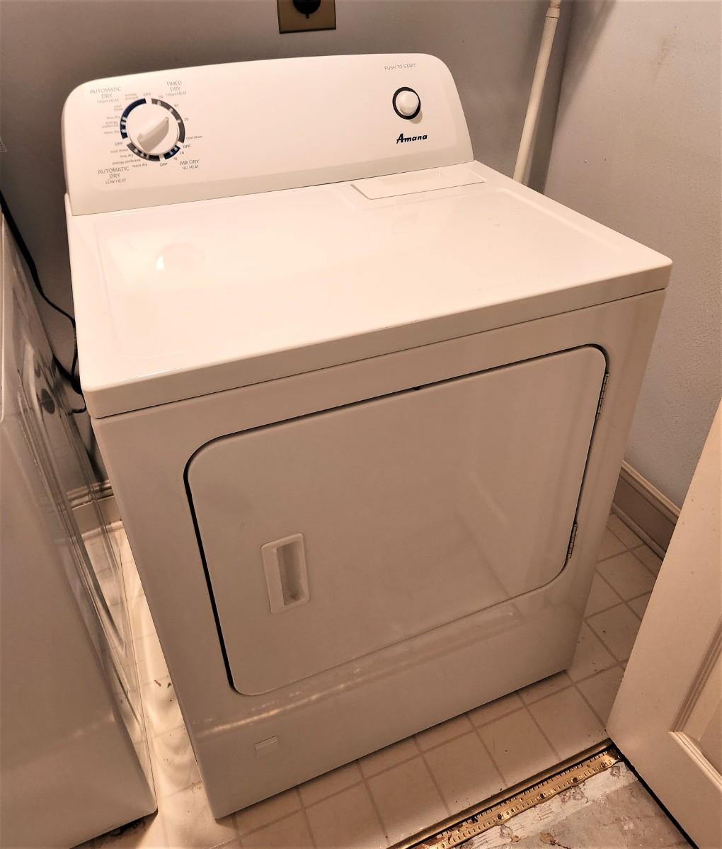 Lot 207 AMANA Gas Dryer good working condition