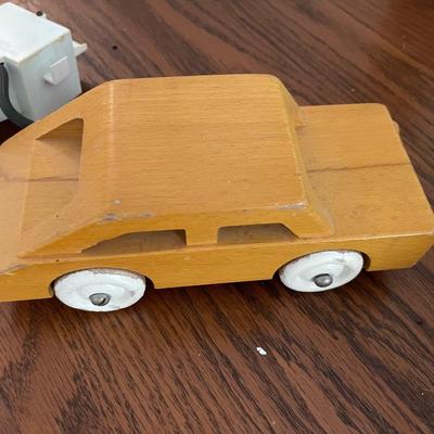 Set of 3 Vintage Playskool Wood Vehicles