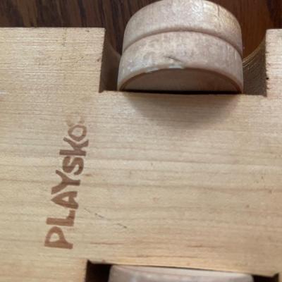 Set of 3 Vintage Playskool Wood Vehicles