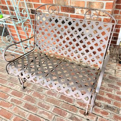 Lot #209  Vintage 2 person Glider