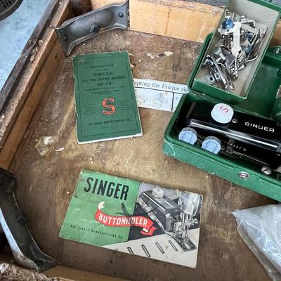 Vintage Singer Machine Table Stool + More