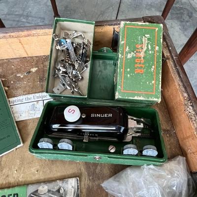 Vintage Singer Machine Table Stool + More