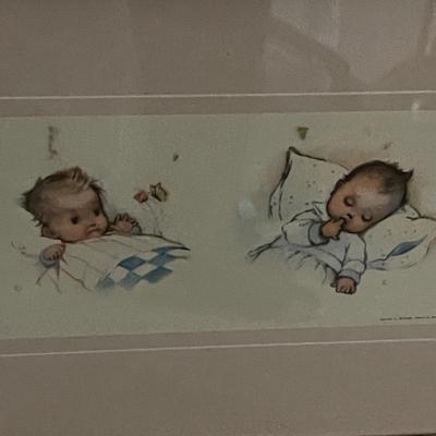 1956 Kunst Adelt Framed Nursery Decor