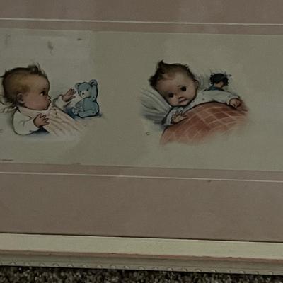 1956 Kunst Adelt Framed Nursery Decor