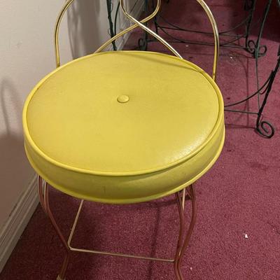 Mid Century Hollywood Regency Vanity Chair